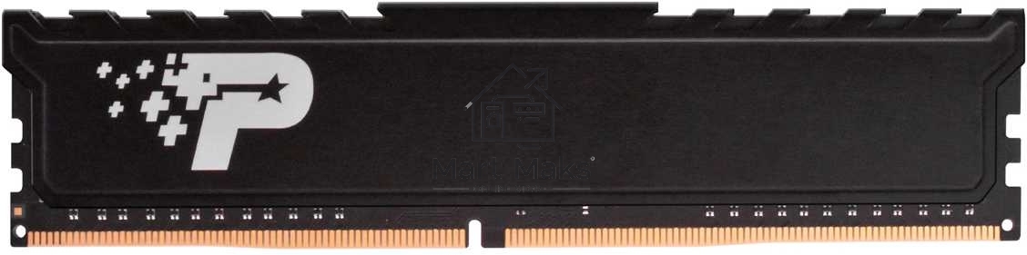 Оперативная память Patriot Signature Premium, DDR4, 4GB (1x4 GB), 2666 MHz, CL19, DIMM, радиатор, черный