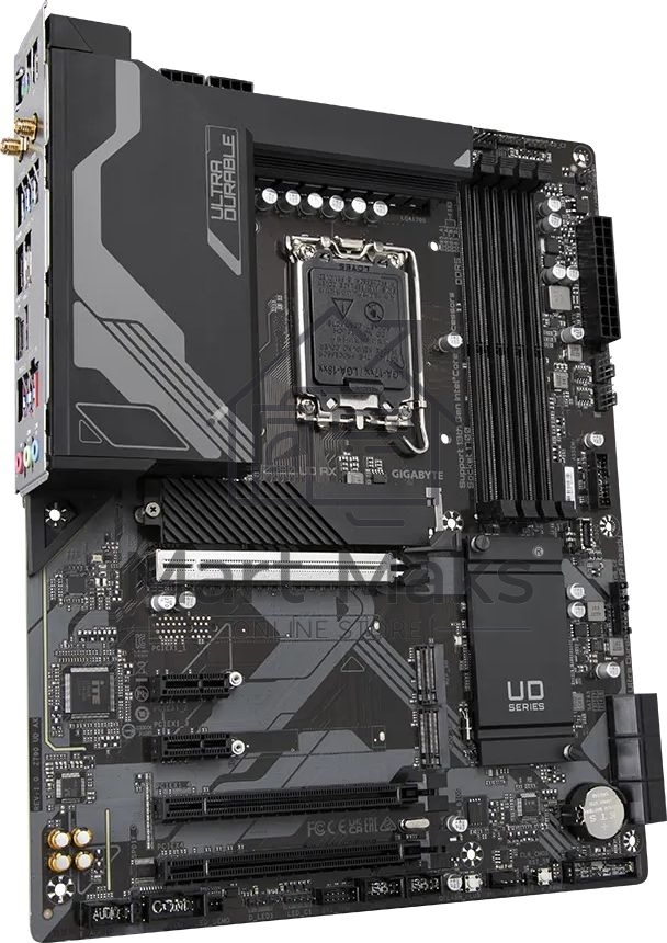 Материнская плата Gigabyte Z790 UD AX (1.2), LGA 1700, Intel Z790, 4xDDR5, 6xSATA, 3xM.2, 1xPCIe 5.0 x16, 1xPCIe 4.0 x4, 1xPCIe 3.0 x1, 1xHDMI, 1xDP, 1x 2.5Gb LAN, 4xUSB-A 2.0, 4xUSB-A 3.2 Gen 1, 1xUSB-A 3.2 Gen 2, 1xUSB-C 3.2 Gen 2x2, 7.1, ATX