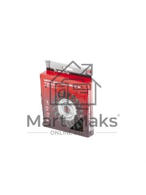 Щетка Matrix для УШМ, 125 мм, М14, Плоская, крученая проволока 0,5 мм