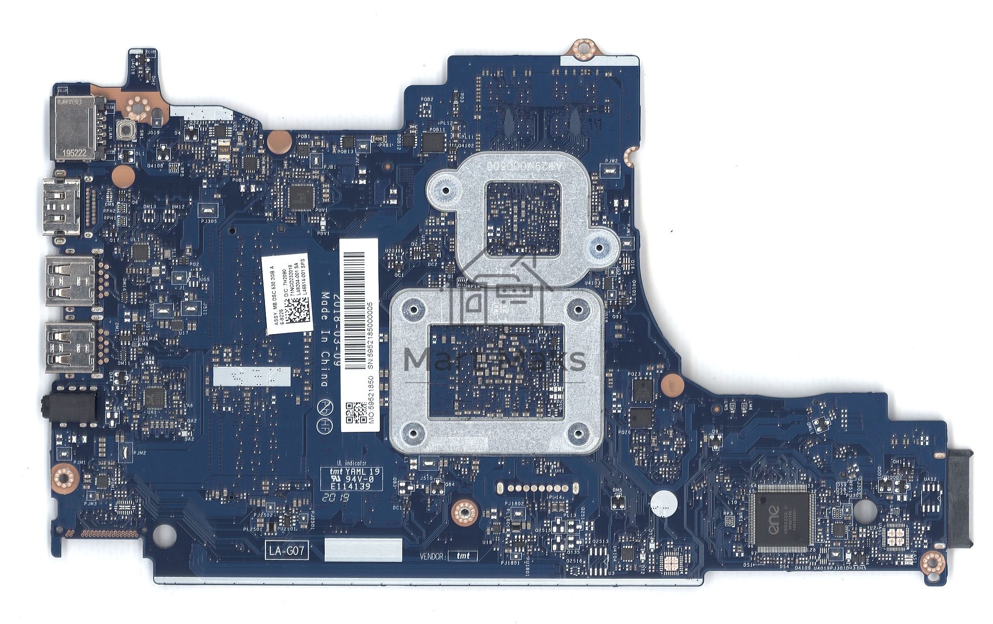 Материнская плата LA-G078P HP 255 G7 15T-DB 15-DB 15-DA 530 2Gb A6-9225