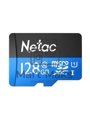 Флеш-Карта NeTac P500 Standard MicroSDXC 128Gb U1/C10 up to 80Mb/s, retail pack card only