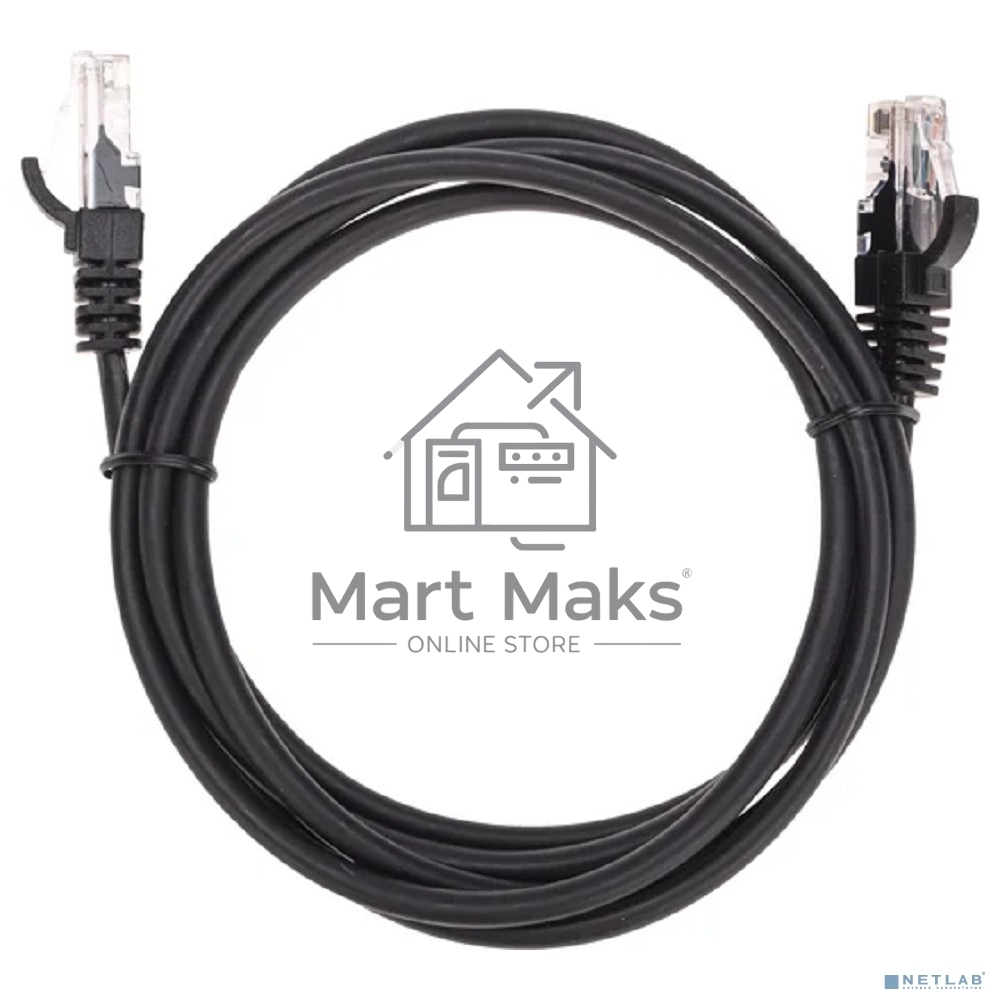 Патч-корд U/UTP, CAT 5e, RJ45-RJ45, 26AWG, ZH нг(А)-HF, черный, 1,5м Rexant