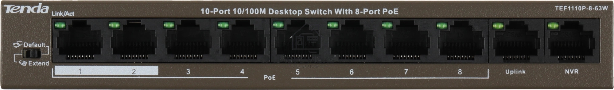 Коммутатор Tenda TEF1110P-8-63W