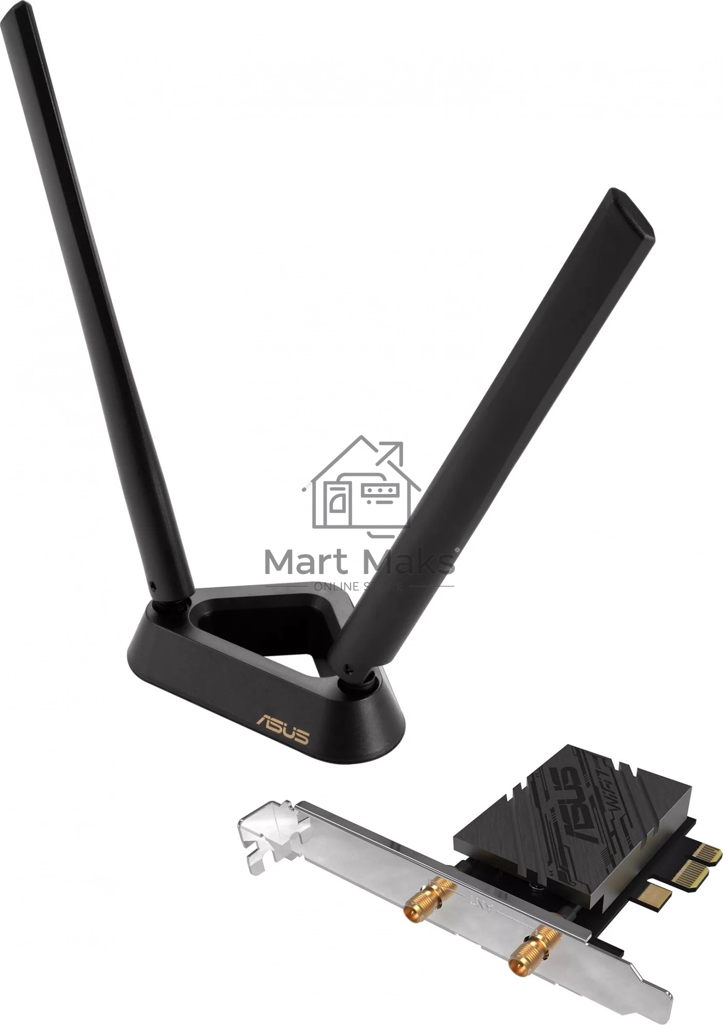 Сетевой адаптер Wi-Fi + Bluetooth Asus PCE-BE92BT BE9400 PCI Express (ант.внеш.несъем.) 2ант.