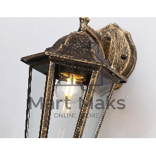 Уличный настенный светильник Ambrella light ST2019 GD/BK/CL золото/черный/прозрачный IP54 E27 max 40W 360*150*210
