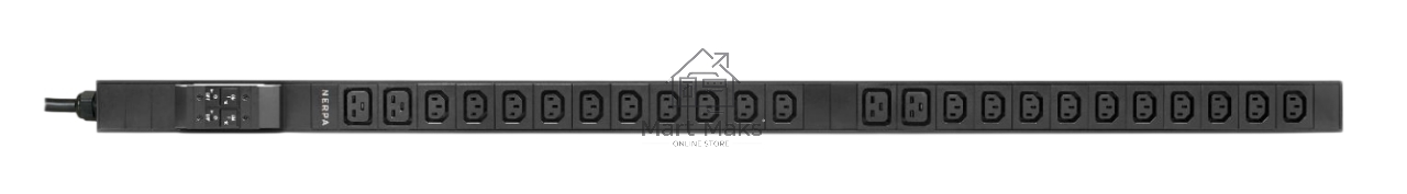 Блок розеток «Nerpa PU» IRON Basic, 0U, single phase, input IEC 60309 230V 32A, outputs (20)C13 (4)C19