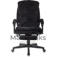 Кресло руководителя Бюрократ T-9950MSG-F Fabric черный Light-20, крестов. пластик, подст. для ног