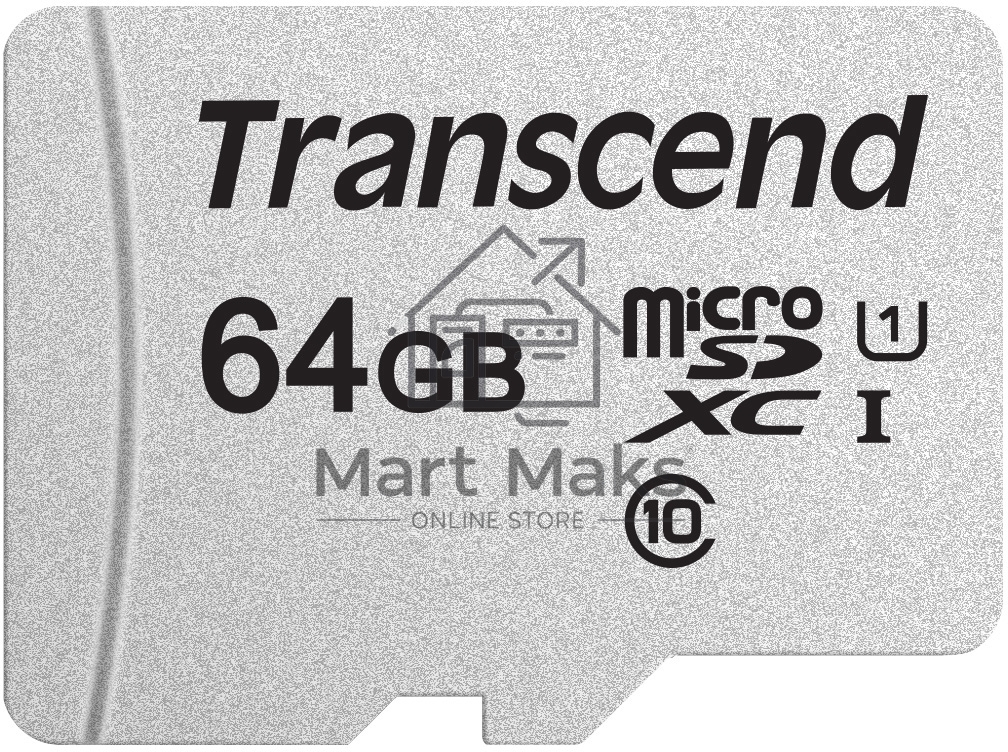 Флеш карта microSD 64GB Transcend microSDXC Class 10 UHS-I U1, (без адаптера), TLC