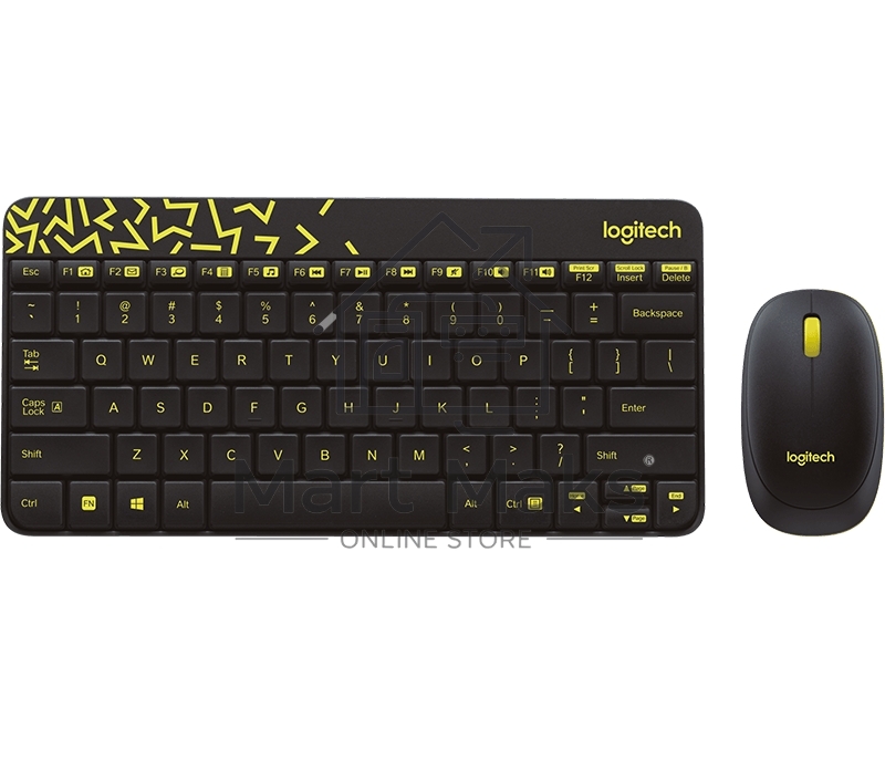 Клавиатура + мышь Logitech Wireless Desktop MK240 Nano Black Retail Combo