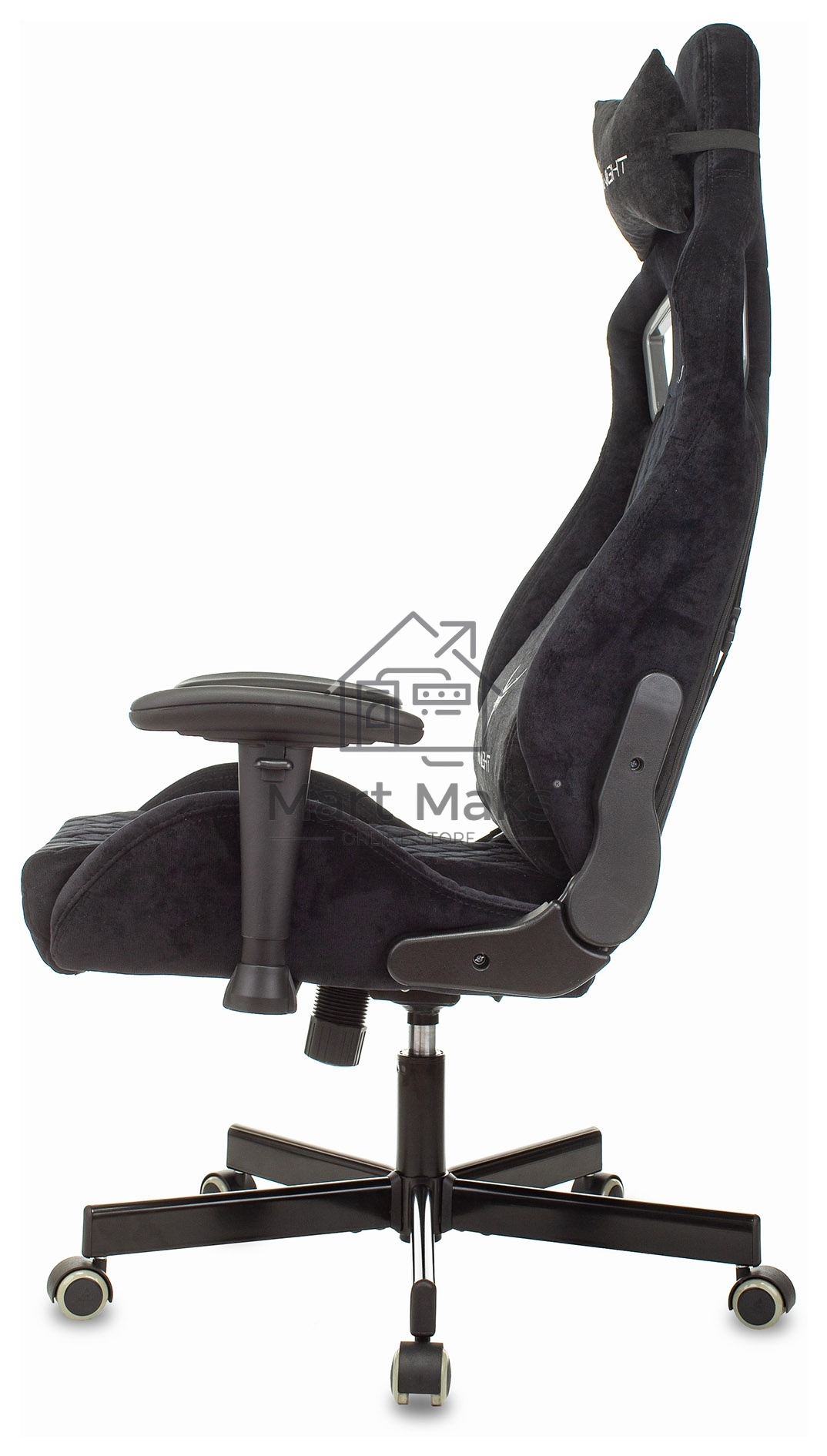 Кресло игровое Бюрократ Knight Outrider Light-20 черный с подголов. крестовина металл