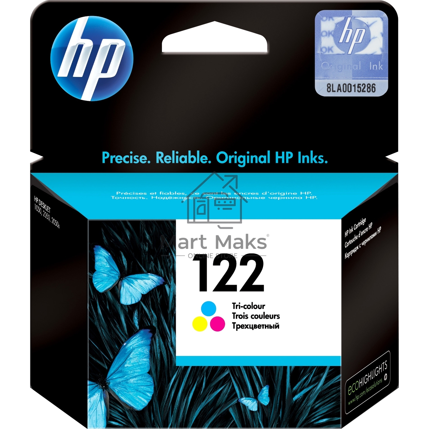 Картридж струйный HP 122 CH562HE многоцветный для HP DJ 1050A/2050A/3000 (100стр.)
