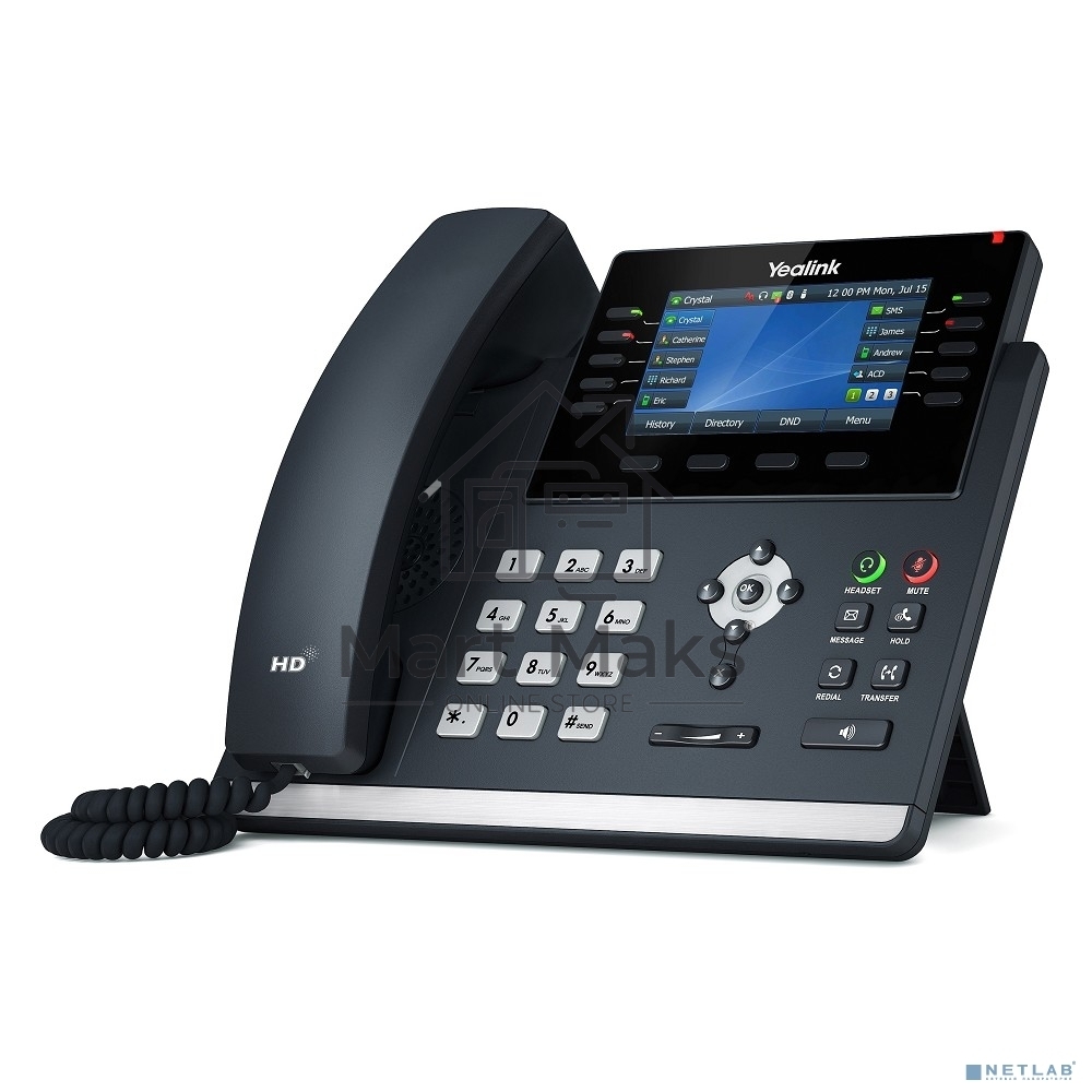 Телефон VOIP 16LINE SIP-T46U YEALINK