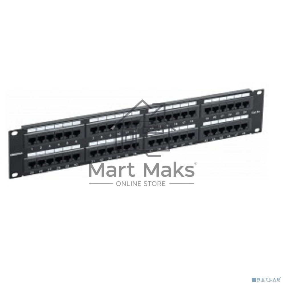 Патч-панель ITK PP48-2UC5EU-K05-G 2U кат. 5Е UTP 48 портов (Krone) GENERICA