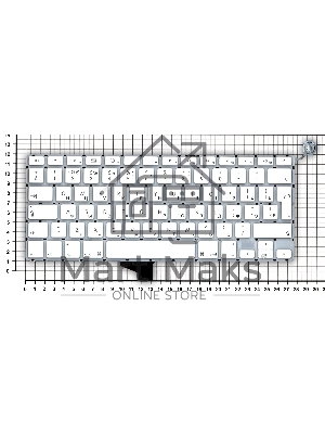 Клавиатура для ноутбука MacBook A1342 белый 13,3