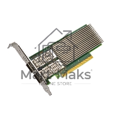 Intel Ethernet Network Adapter E810-CQDA2, 2xQSFP28 ports, 100GbE, PCI-E x16, 1 year