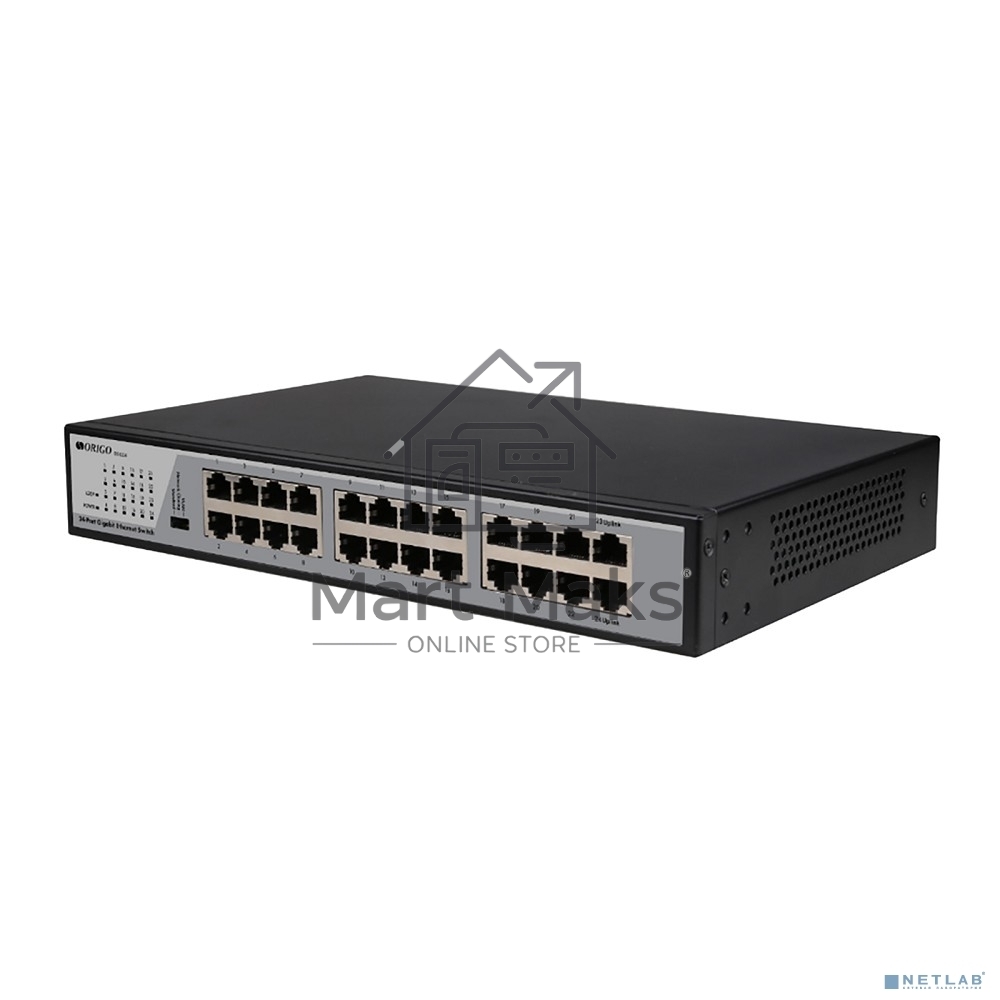 Неуправляемый коммутатор ORIGO, 24x1000Base-T, комплект для установки в 19