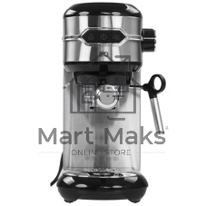 Кофеварка рожковая BQ CM3001 сталь-черный, исп. кофе - молотый, 1 л, 1450 Вт, 15 бар