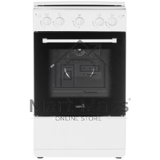 Плита газовая Cezaris ПГ 2150-06 белый, конфорок 4 газовых, духовка 43 л, 51 см x 85 см x 55 см
