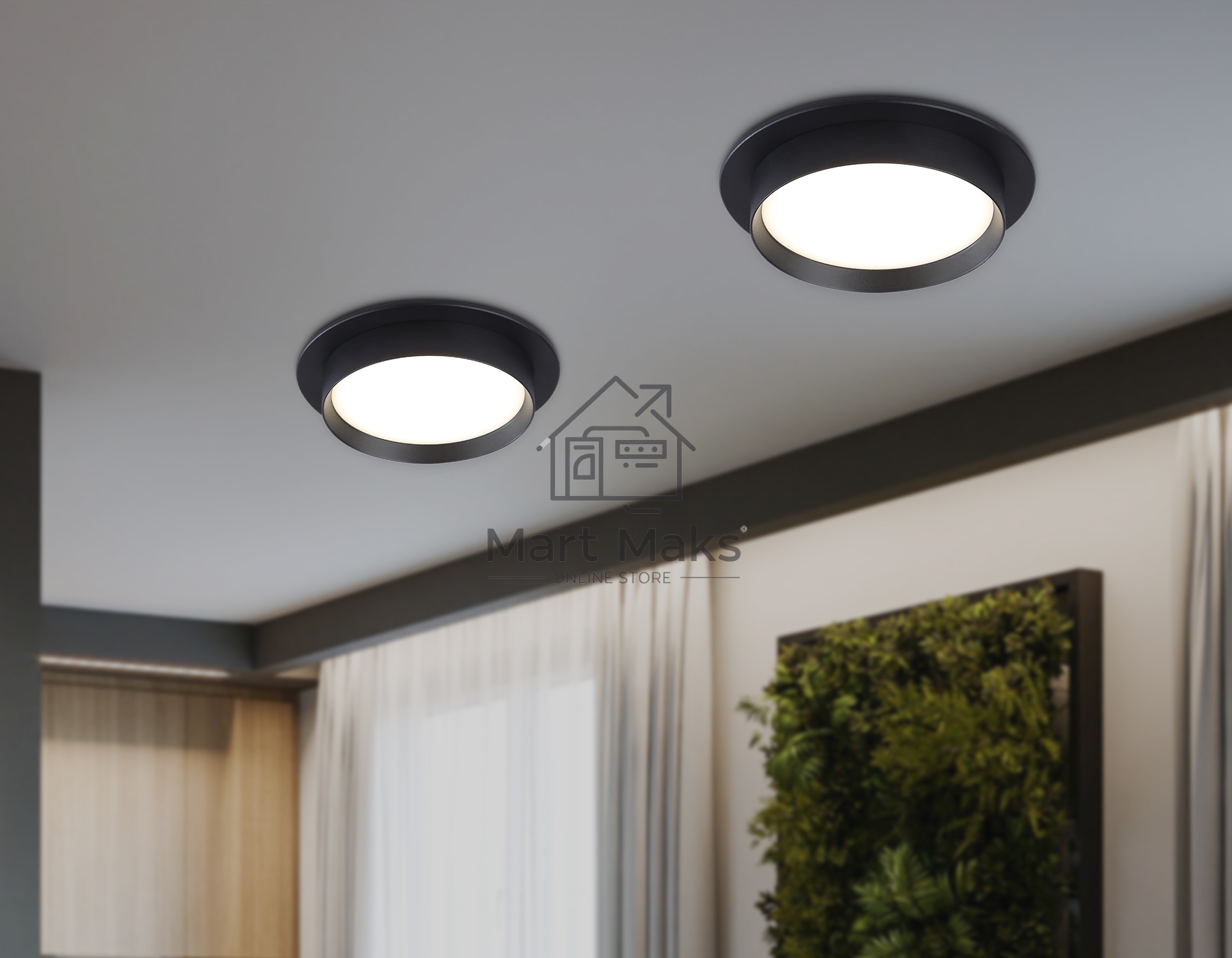 Светильник Ambrella light TN5227 BK черный GX53 D110*35