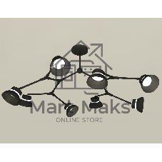 Светильник Ambrella light XB9060100/8 SBK/FR черный песок/белый матовый GX53 (C9060, N8141)