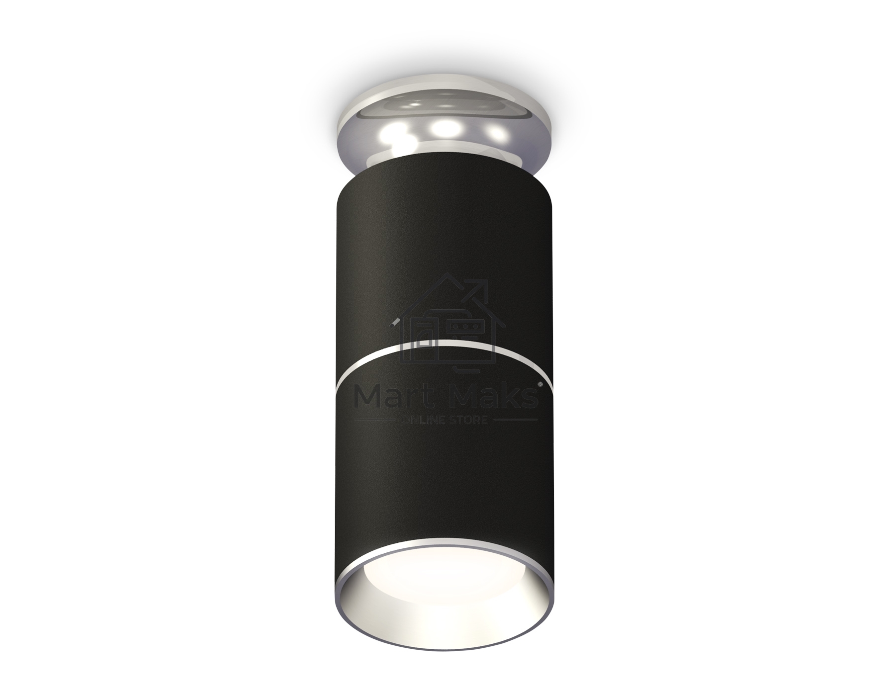 Светильник Ambrella Light XS6302220 SBK/PSL черный песок/серебро полированное MR16 GU5.3 (N6903, C6302, A2060, N6104)