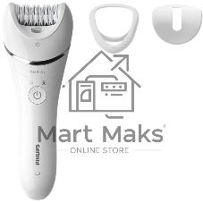 Эпилятор Philips Series 8000 BRE700/01 Цвет: белый (требуется адаптер)
