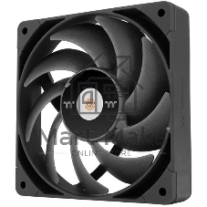 Вентилятор для корпуса Thermaltake Toughfan 14 Pro черный (2 шт.), 140 мм, 500-2000 об/мин, 31.6 дБ, 4 pin PWM, без подсветки