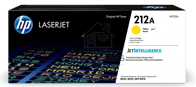 Картридж лазерный Cartridge HP 212A для CLJ Enterprise M554/M555/M578, желтый ( 4 500 стр.)