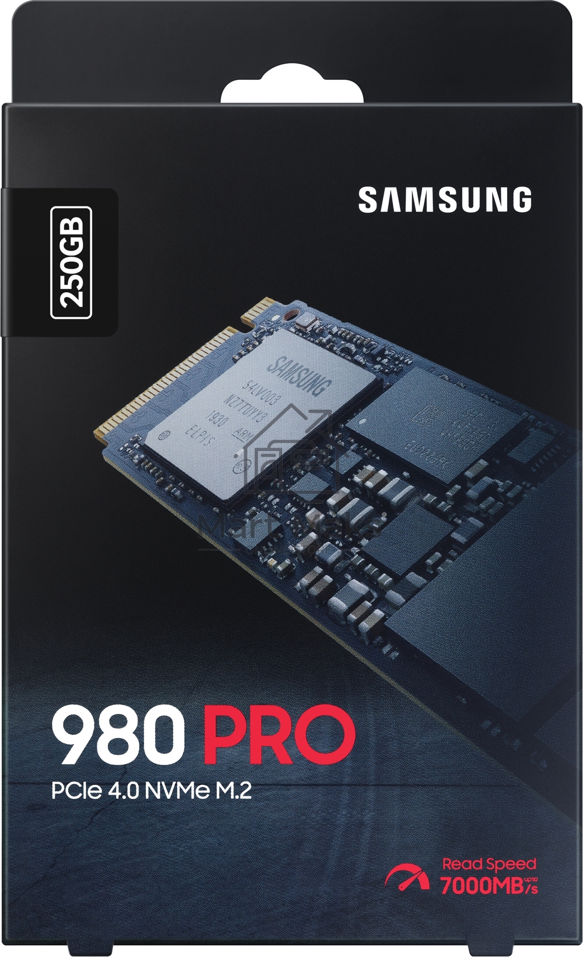 Накопитель SSD Samsung 980 PRO, 250GB, PCIe 4.0 x4, M.2 2280, NVMe, R/W 6400/2700