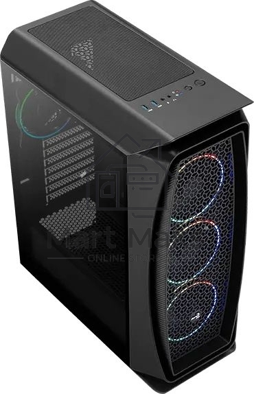 Компьютерный корпус Aerocool / Formula Aero One Eclipse-G-BK-v1 черный без БП ATX 4x120mm 2xUSB3.0 audio