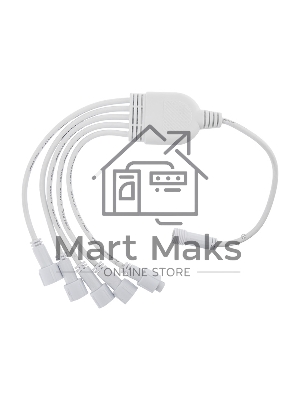 Разветвитель -Y для уличных гирлянд Neon-night Professional (1 вход, 5 выходов) белый ПВХ