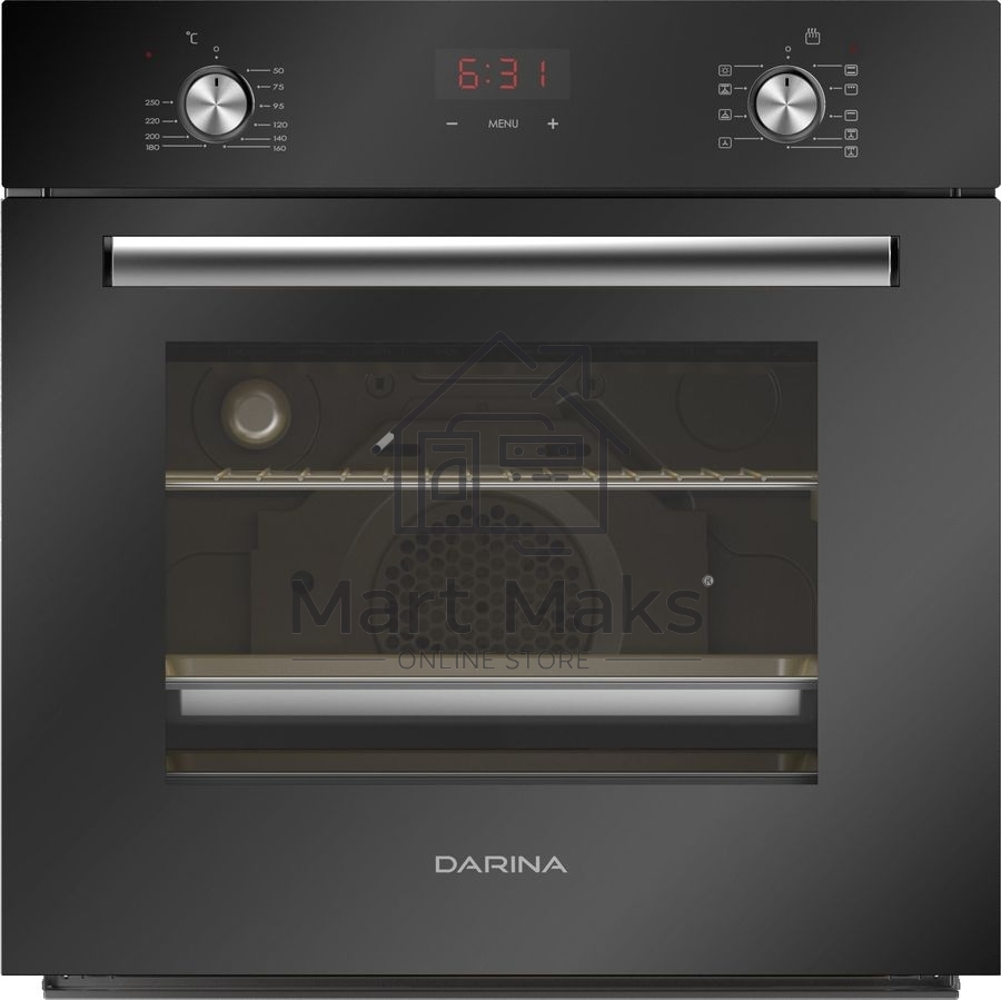 Духовой шкаф электрический Darina 2V5 BDE 112 708 B черный, встраиваемый