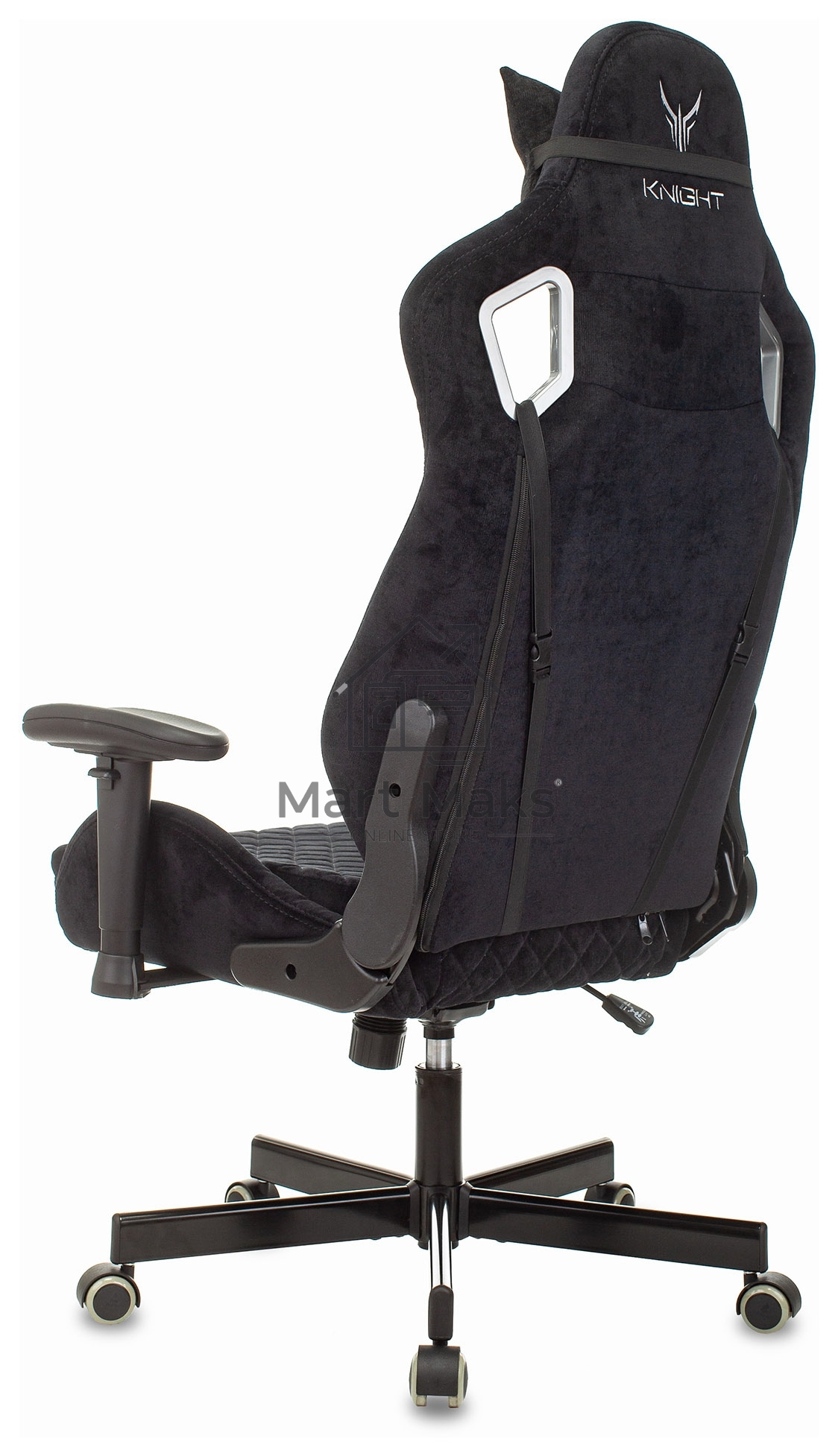 Кресло игровое Бюрократ Knight Outrider Light-20 черный с подголов. крестовина металл