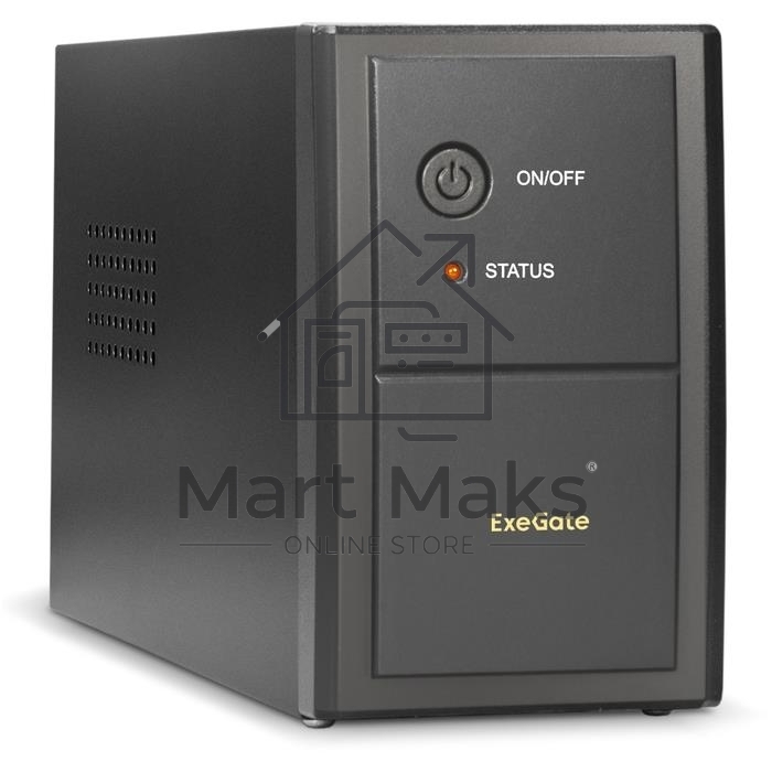 Источник бесперебойного питания ExeGate EP244541RUS Power Back BNB-400<400VA, Black, 2 евророзетки>