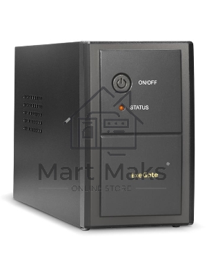 Источник бесперебойного питания ExeGate EP244541RUS Power Back BNB-400 400VA, черный, 2 евророзетки