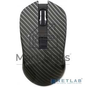 Мышь беспроводная Qumo Kevlar M26 черный, 1600 dpi, радиоканал, USB, кнопки - 4