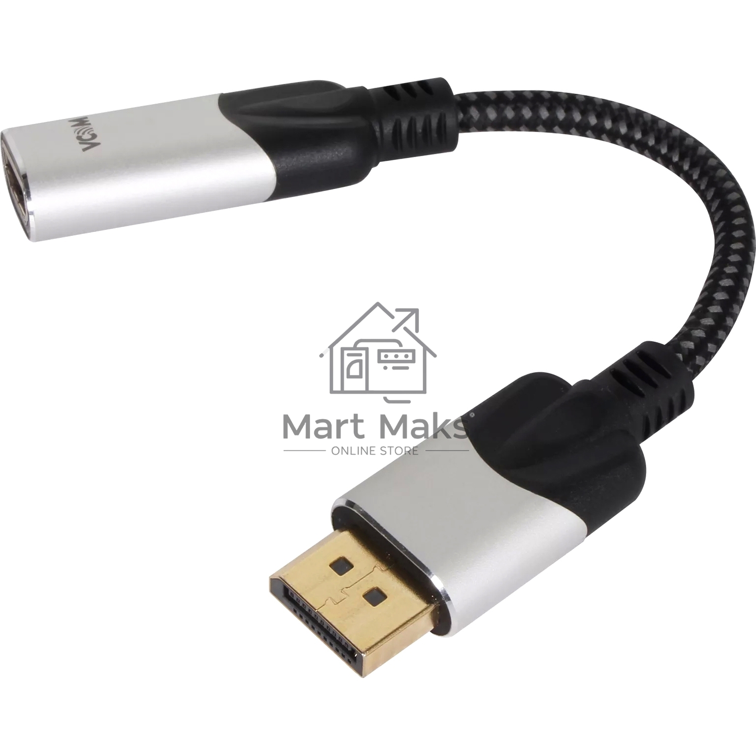 Кабель VCOM DISPLAY PORT TO HDMI 4K 0.15 M CG621M-0.15
