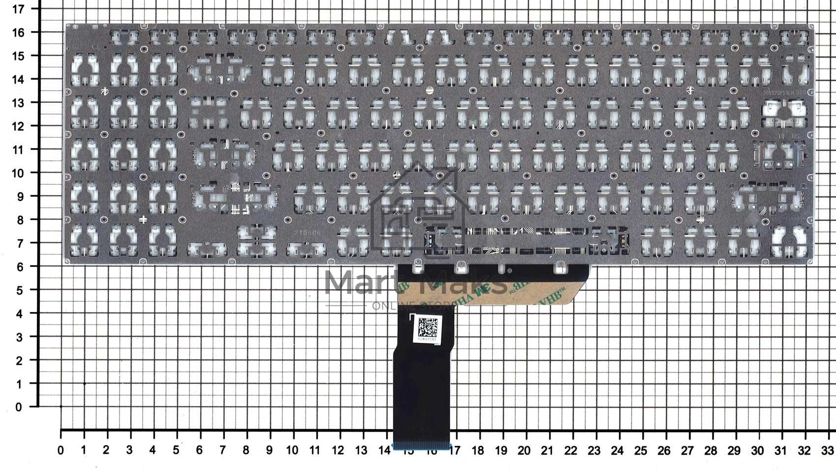 Клавиатура для ноутбука Asus VivoBook PRO 16 M7600QA черная