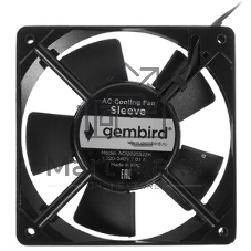 Вентилятор для корпуса Gembird черный, 120 мм, 2100 об/мин, 37.5 дБ, 2 pin