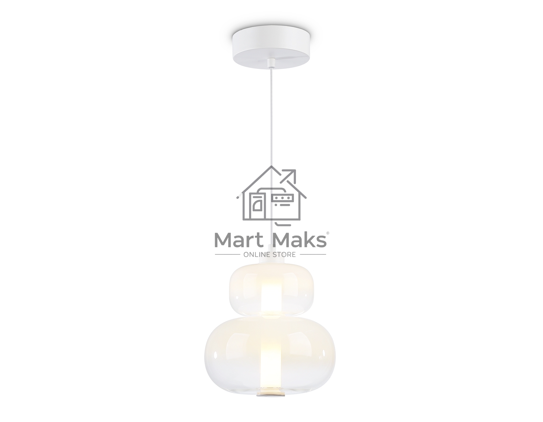 Подвесной светодиодный светильник Ambrella light LH11051 WH/FR белый/белый матовый 12W 3000K D230*265