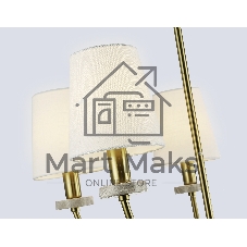 Люстра Ambrella light LH75351/5 SB/WH бронза/белый E14*5 max 40W D630*780