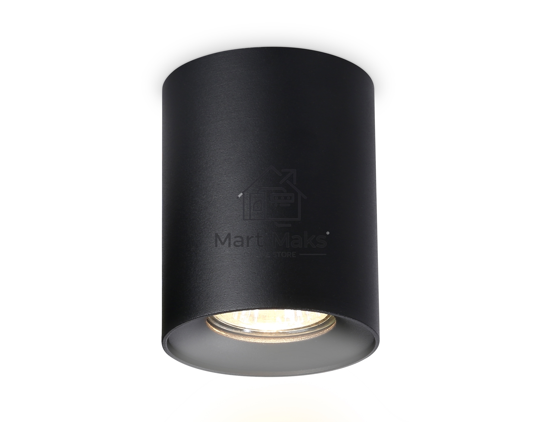 Светильник Ambrella light TN213137 BK черный GU10 max 12W D80*100