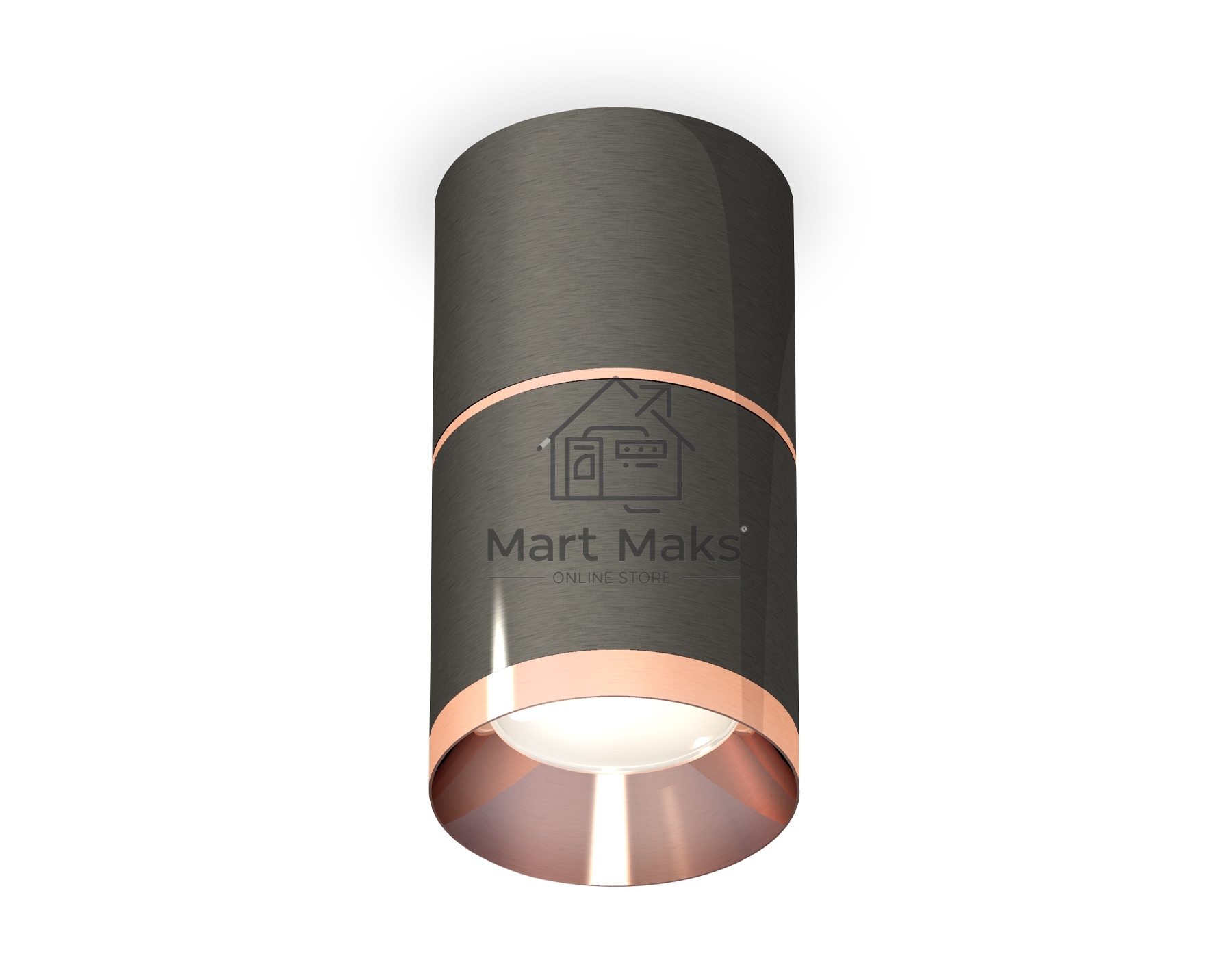 Светильник Ambrella Light XS7403101 DCH/PPG черный хром/золото розовое полированное MR16 GU5.3 (C7403, A2073, C7403, N7035)