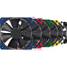 Вентилятор корпусной Noctua NF-F12 PWM chromax черный, 120 мм, 300-1500 об/мин, 22.4 дБ, 4 pin PWM, без подсветки