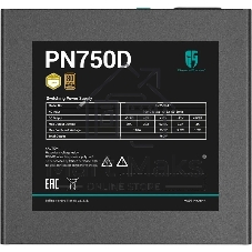 Блок питания Deepcool/GamerStorm PN750D, 750Вт, 80 PLUS Gold, 120мм, черный
