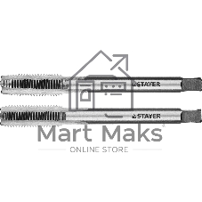 Комплект метчиков, 2 шт STAYER M8х1.0