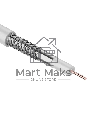 Кабель коаксиальный CAVEL SAT 50 M, Cu/Al/CuSn, 64%, 75 Ом, бухта 100 м, белый