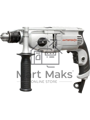 Дрель ударная ИНТЕРСКОЛ ДУ-13/810ЭР 150.1.3.00 810Вт,ВЗП-13мм,2000о/м,32000уд/м,2 режим,3.2кг
