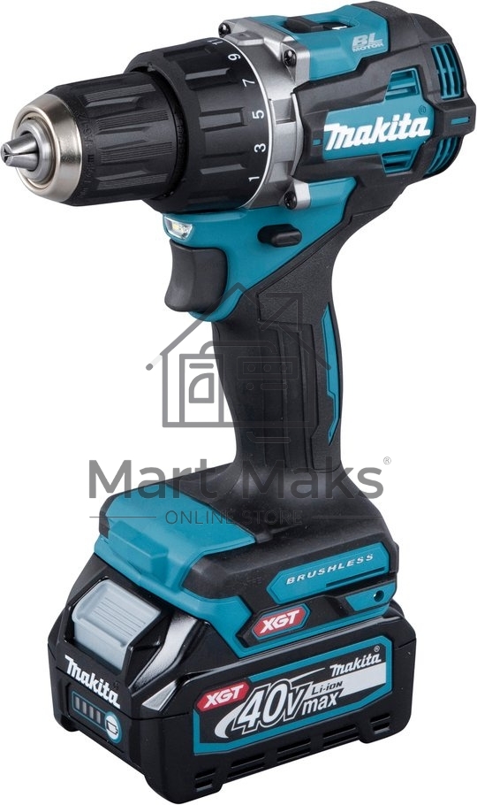 Дрель-шуруповерт Makita DF002GD201, 40 В, 2,5 Ач, 64 Нм, бесщеточный