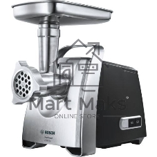 Мясорубка электрическая Bosch MFW68680 черный, 2200 Вт, 4.3 кг/мин, реверс, защита от перегрузки, насадки - 5